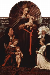 Madonna do prefeito de Basileia Jakob Meyer (Darmstadt Madonna), com retratos de doadores